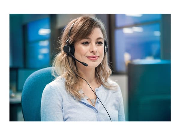 Jabra BIZ 2300 QD Duo - Hodesett - on-ear - kablet - Quick Disconnect