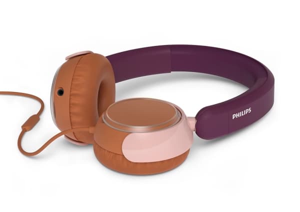 Philips TAK2000MP/00, Ledningsført, 20 - 20000 Hz, Opkald/musik, 135 g, Hovedtelefoner, Orange, Lilla, Rose