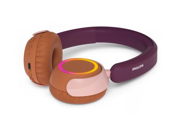 Philips TAK4200MP/00, Trådløs, 20 - 20000 Hz, Opkald/musik, 129 g, Headset, Orange, Lilla, Rose
