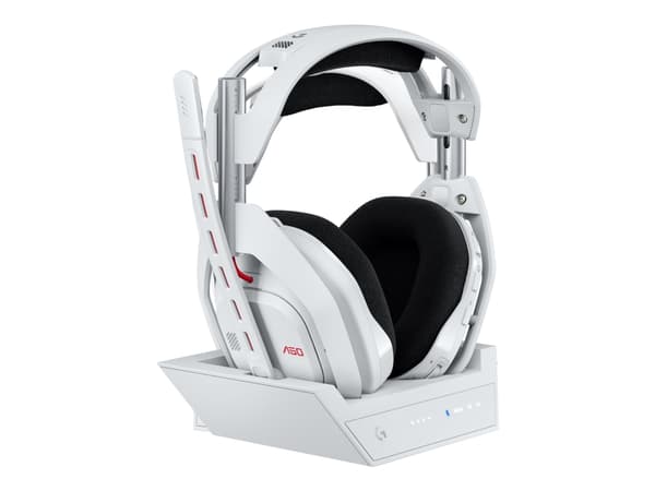 Logitech G Astro A50 - 5:e generation - headset - fullstorlek - Bluetooth / LIGHTSPEED - trådlös - vit