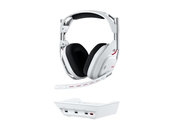 Logitech G Astro A50 - 5:e generation - headset - fullstorlek - Bluetooth / LIGHTSPEED - trådlös - vit