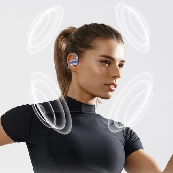 Awei OWS In-Ear Hörlurar Trådlösa Bluetooth 5.4 T93 - Svart