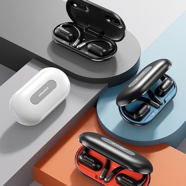 Awei OWS In-Ear Hörlurar Trådlösa Bluetooth 5.4 T93 - Svart