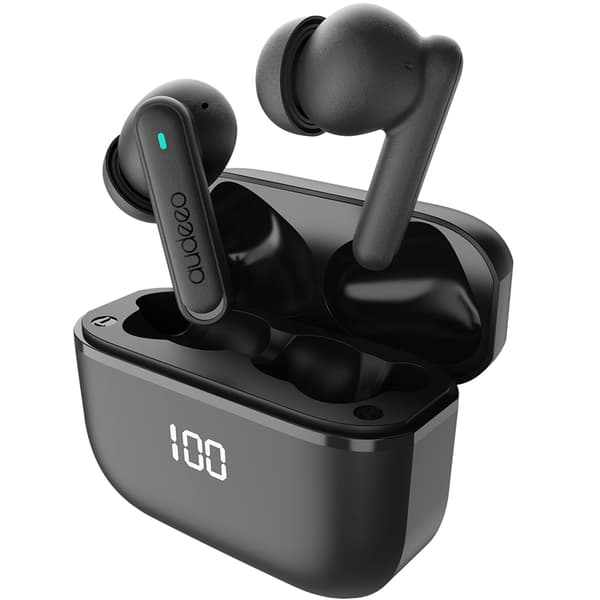 Audeeo Aeropods ANC + ENC LED Earbuds - Svart