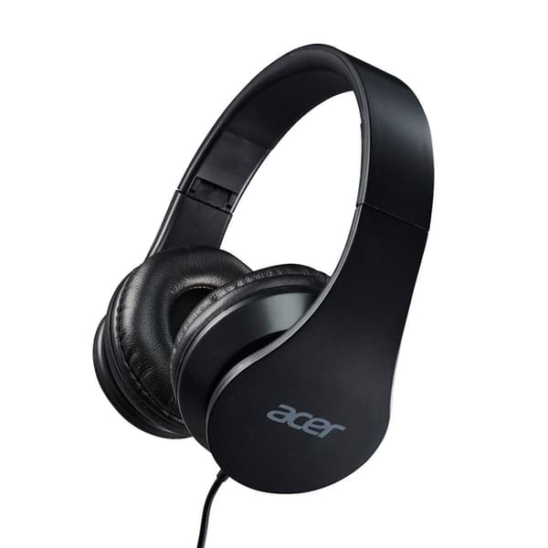 Hopfällbara diadem hörlurar Acer AHW115 Svart