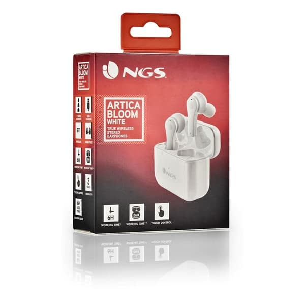 Bluetooth-hovedtelefoner NGS ARTICABLOOMWHITE Hvid Sort