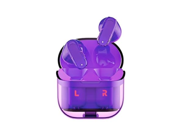 AURICULARES DUAL POD KORVAKUULOKKEET VIILEÄ VIOLETTI KRISTALLI