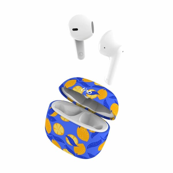 Trådløse høretelefoner med etui til opladning T'NB LEMON Gul Blå
