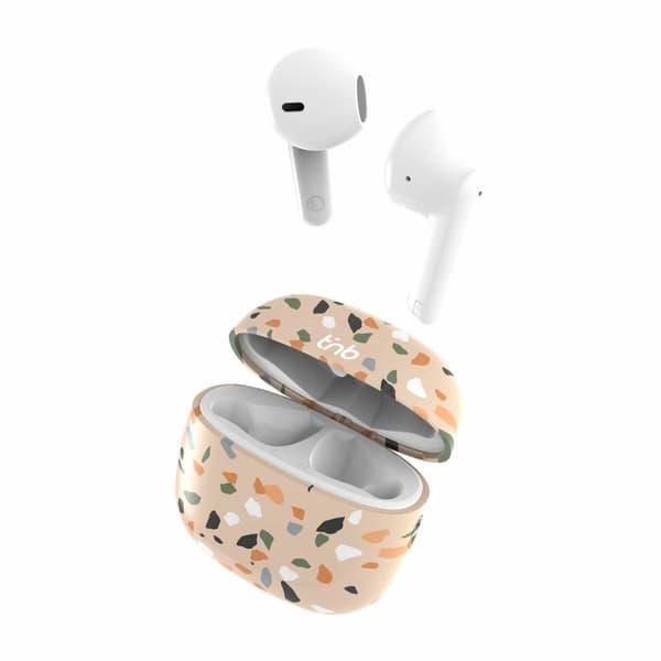 Langattomat kuulokkeet latauskotelolla T'NB TERRAZZO Beige