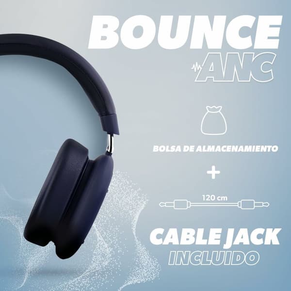 Bluetooth headset med mikrofon T'NB BOUNCE Mørkeblå