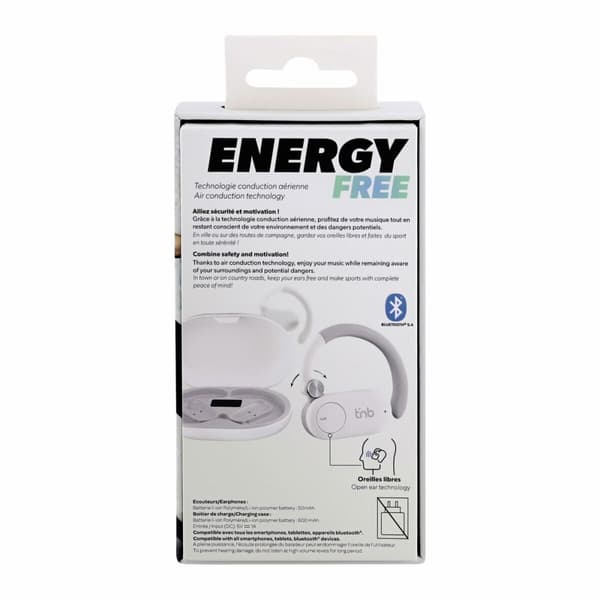 Urheilukuulokkeet T'NB ENERGY PLUS Valkoinen