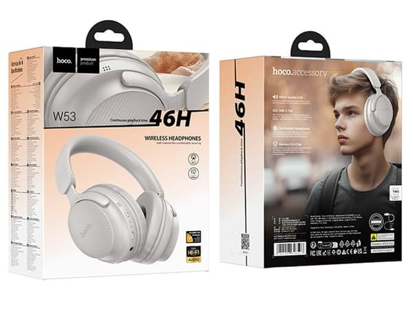Hoco W53 Tone Headset In-ear Trådløs Bluetooth Grå