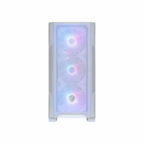 ATX Semitorn MSI MAG FORGE M100R WHITE Vit Stål Härdat glas