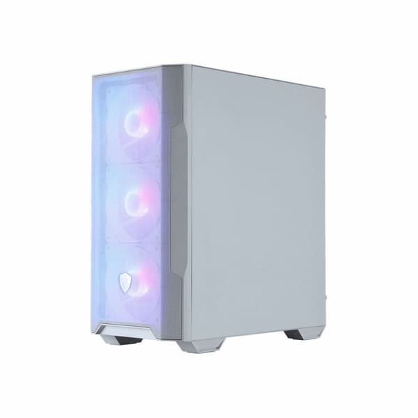 ATX Semitorn MSI MAG FORGE M100R WHITE Vit Stål Härdat glas Transparent, Vit