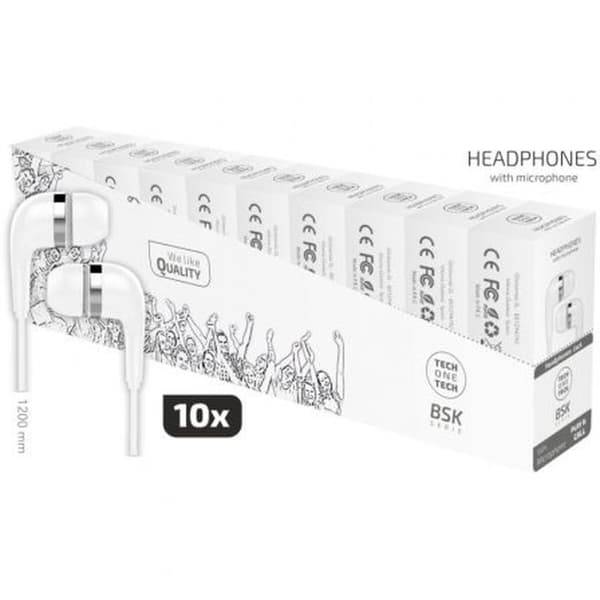 Diademhörlurar Tech One Tech TEC2955 Vit