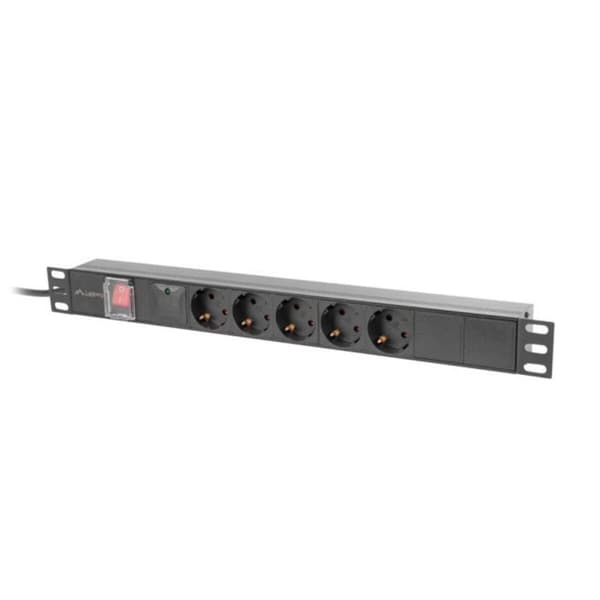 Mobilcover Lanberg PDU-05F-0200-BK Sort