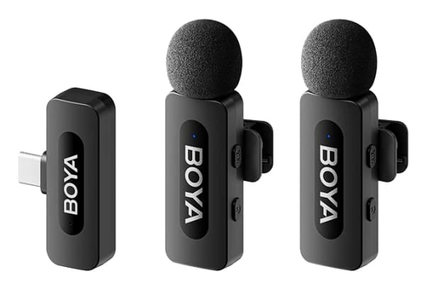 BOYA BY-V20 (V2.0), Fastklämbar mikrofon, 20 - 16000 hz, 80 dB, Trådlös, USB, 100 m
