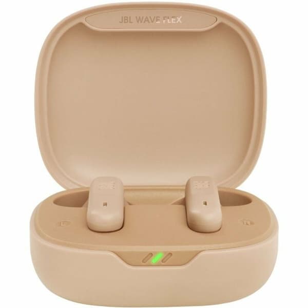 Trådlösa hörlurar med laddningsetui JBL Wave Flex Beige