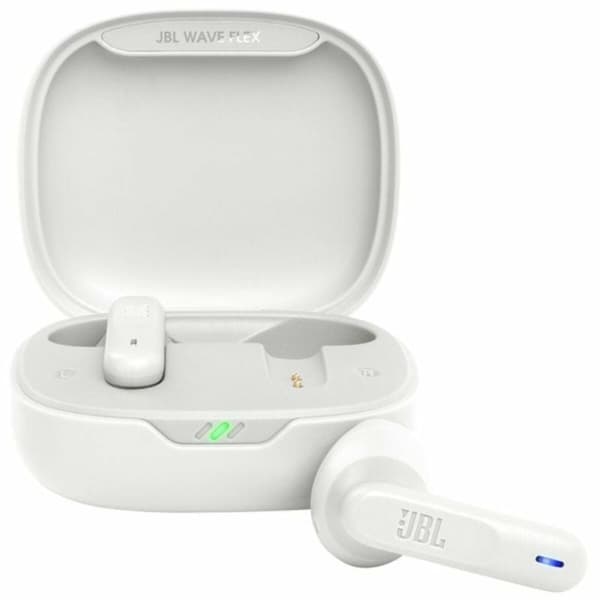 Bluetooth headset med mikrofon JBL JBLWFLEXWHT Hvid