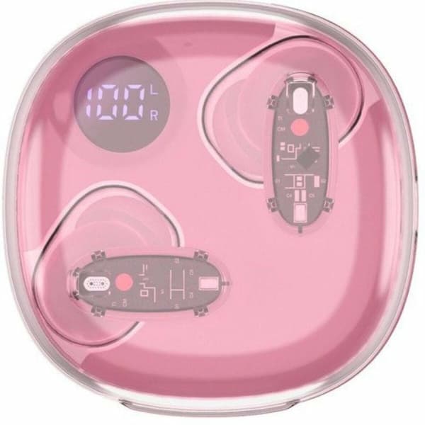 Trådløse høretelefoner med etui til opladning Mars Gaming MHIB2P Pink