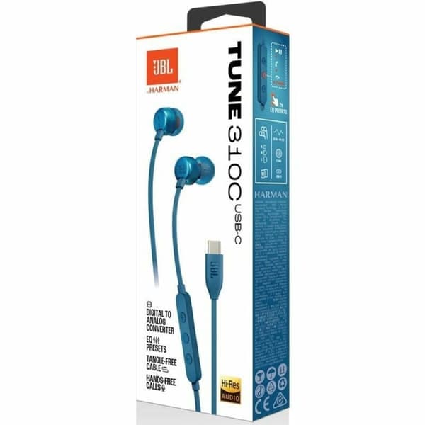 Kuulokkeet JBL JBLT310CBLU Sininen