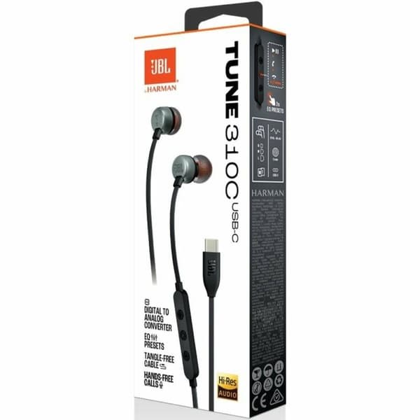 Kuulokkeet mikrofonilla JBL Tune 310C Musta