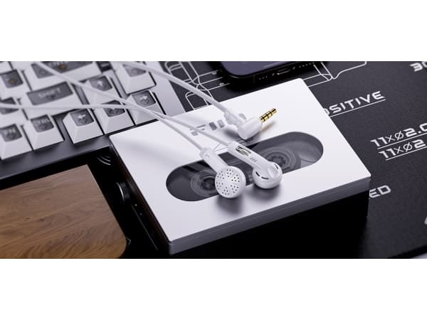 FiiO JF11 MIC - Valkoinen - FiiO JF11 MIC - Słuchawki pchełki extended bass z mikrofonem