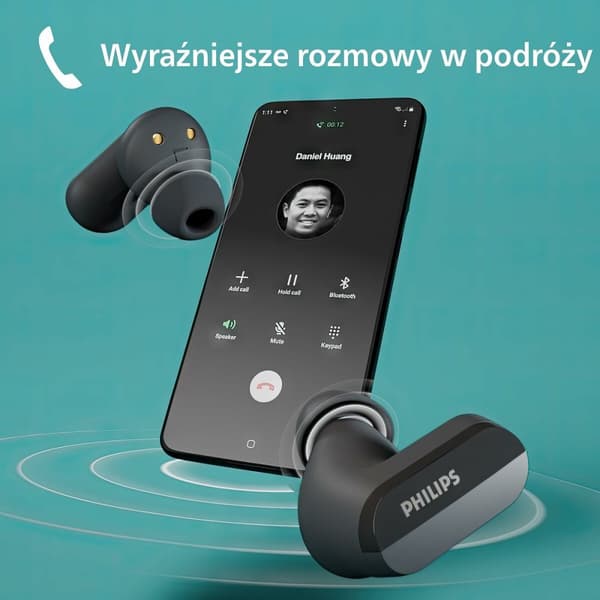 Hovedtelefoner Philips TAT3508BK/00 Sort (1 enheder)