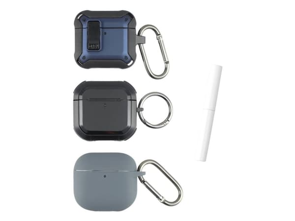 4smarts 541447, Ask, Plast, Silikon, 110 g, Svart, Blå, Grå