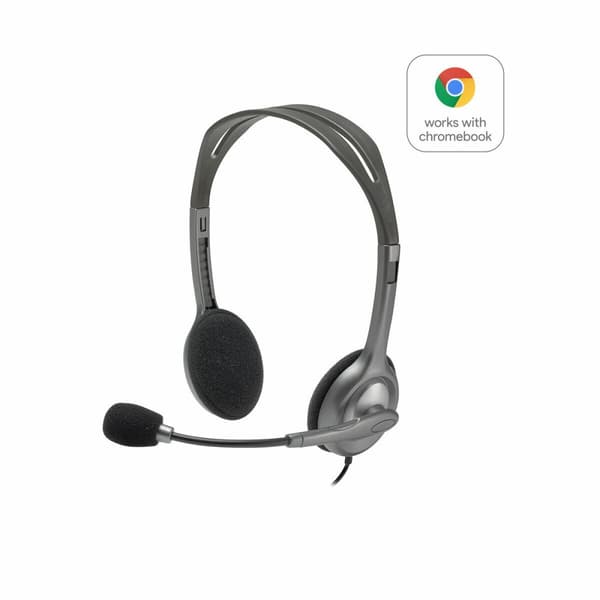 KÄYTETTY On-Ear- kuulokkeet Logitech Musta Harmaa (Kunnostetut Tuotteet A)