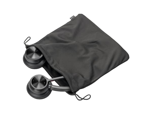 Poly Voyager 4320-M - Voyager 4300 series - hodesett - on-ear - Bluetooth - trådløs, kablet - USB-A - svart - Zoom Certified, Certified for Microsoft