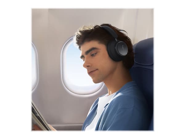 Soundcore Space Q45 - Hodetelefoner med mikrofon - full størrelse - Bluetooth - trådløs - aktiv støydemping - 3,5 mm jakk - svart