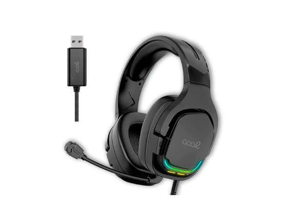 AURICULARES GAMING COOL TUNED USB 7.1 BLACK