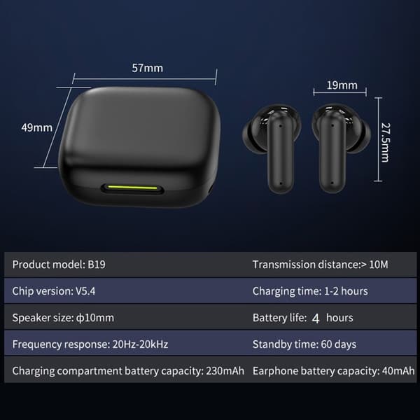 B19 150 kieltä käännös kääntäjä älykäs ääni bluetooth korvakuulokkeet