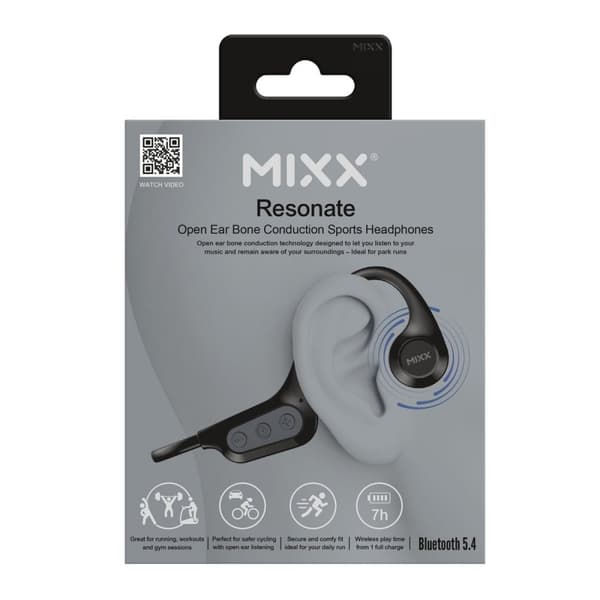 Mixx Langaton Kuulokkeet Resonate Bone Conduction Musta