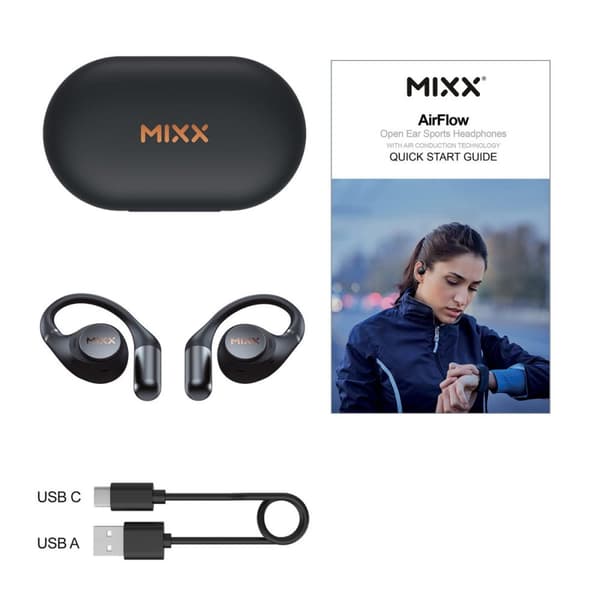 Mixx Trådløse Sport Høretelefoner AirFlow Sort