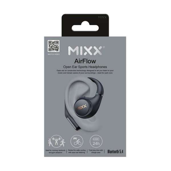 Mixx Trådløse Sport Høretelefoner AirFlow Sort
