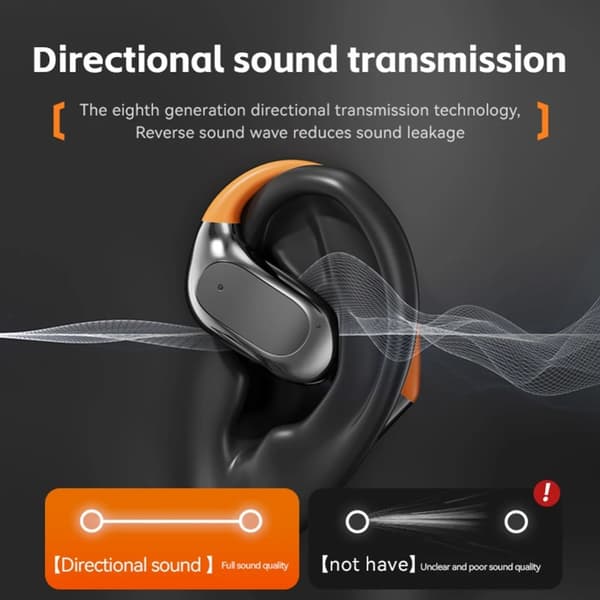 144 språk Translation Översättare Smart Translator Headset Bluetooth Realtid - Svart