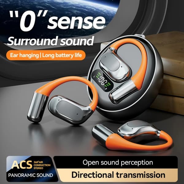 144 språk Translation Översättare Smart Translator Headset Bluetooth Realtid - Svart