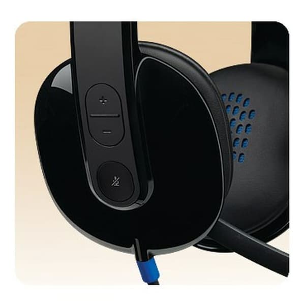 Pelikuuloke mikrofonilla Logitech V364536 Musta