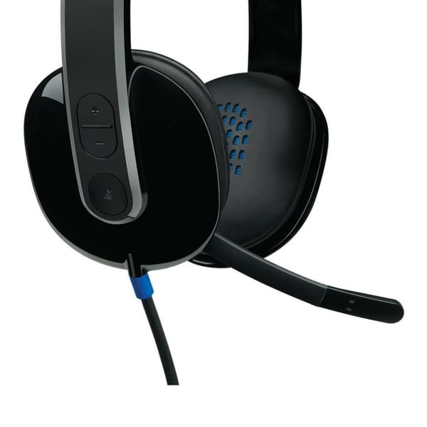 Pelikuuloke mikrofonilla Logitech V364536 Musta