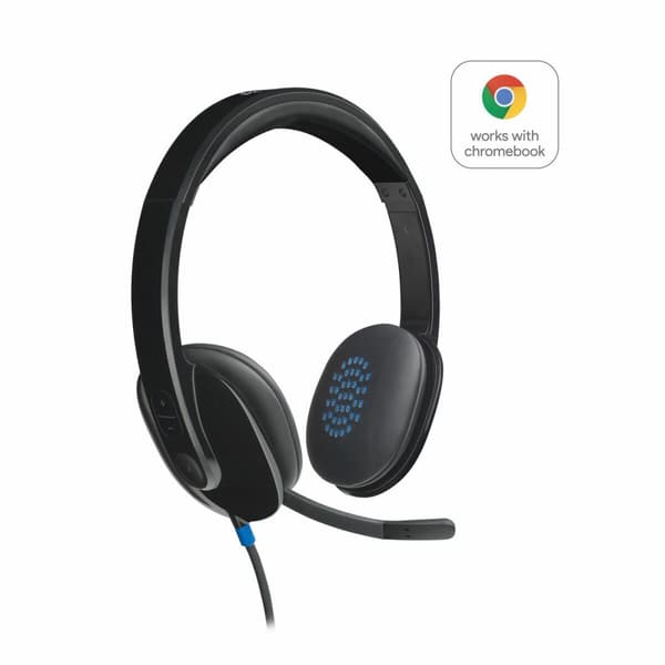 Pelikuuloke mikrofonilla Logitech V364536 Musta