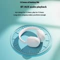 Miniatyrbilde 6 av 11: LENOVO trådløse over-ear-hodetelefoner sammenleggbare musikk-Bluetooth-headset - Hvit