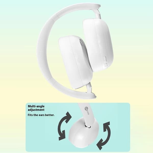 LENOVO trådløse over-ear-hodetelefoner sammenleggbare musikk-Bluetooth-headset - Hvit
