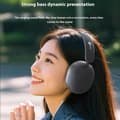 Miniatyrbilde 8 av 11: LENOVO trådløse over-ear-hodetelefoner sammenleggbare musikk-Bluetooth-headset - Hvit