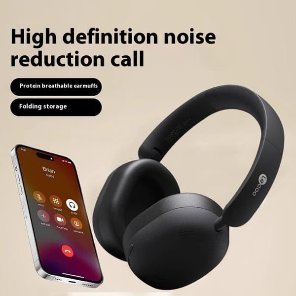 LENOVO trådløse over-ear-hodetelefoner sammenleggbare musikk-Bluetooth-headset - Hvit