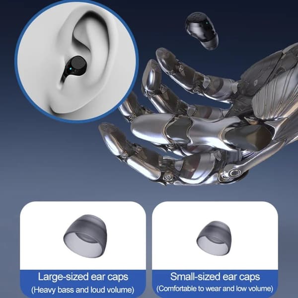 Singel Mini Bluetooth In-Ear Trådlösa Hörlurar Q1 - Vit
