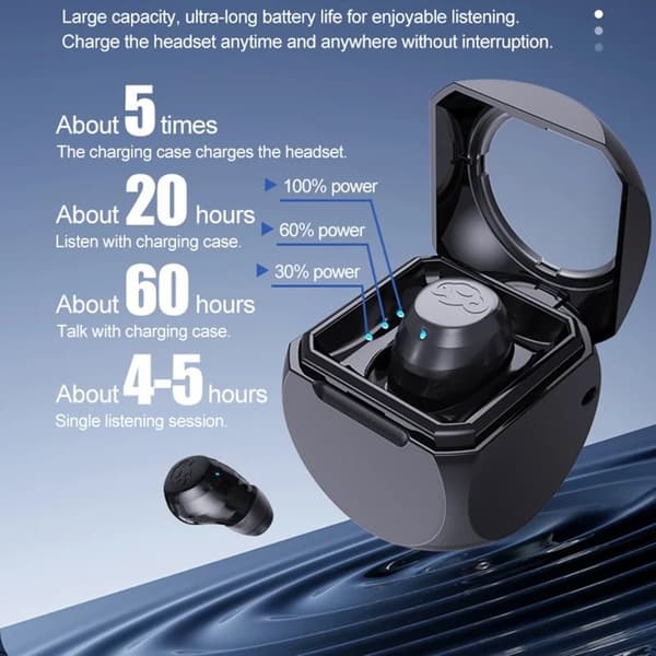 Singel Mini Bluetooth In-Ear Trådlösa Hörlurar Q1 - Vit