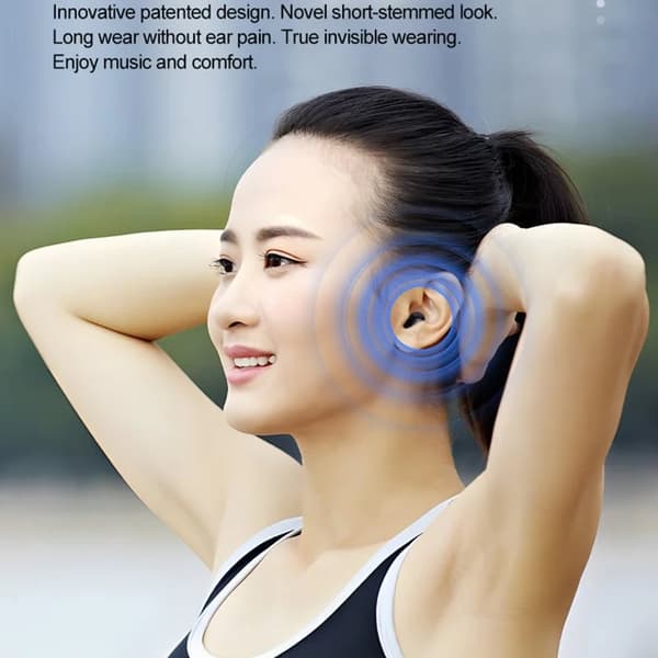 Singel Mini Bluetooth In-Ear Trådlösa Hörlurar Q1 - Vit