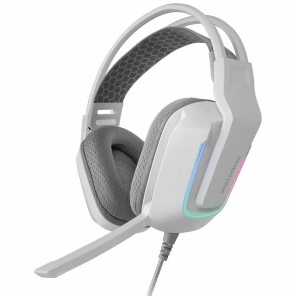 Spelhörlurar med mikrofon Mars Gaming MH-Strike Vit